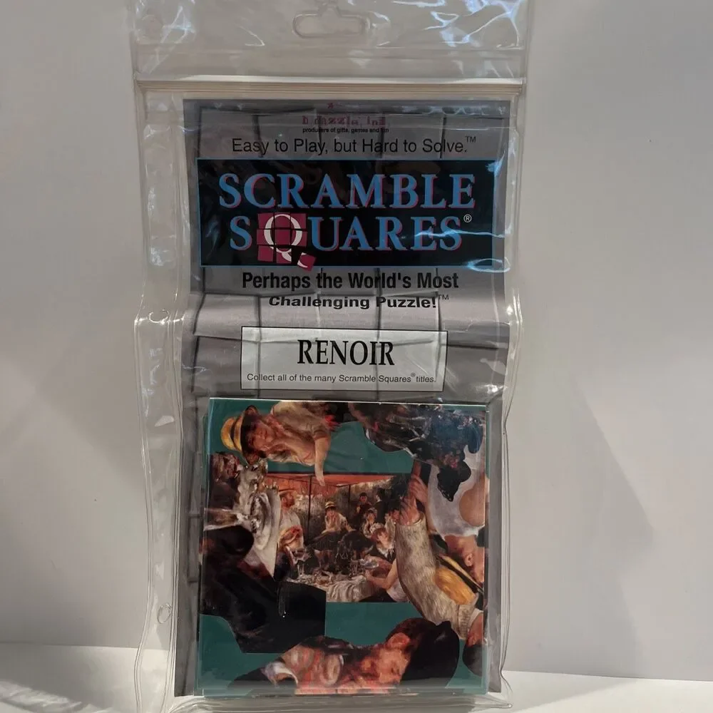 RENOIR Scramble Squares French Artist 9 piece Puzzle Scrambler ART LOVER